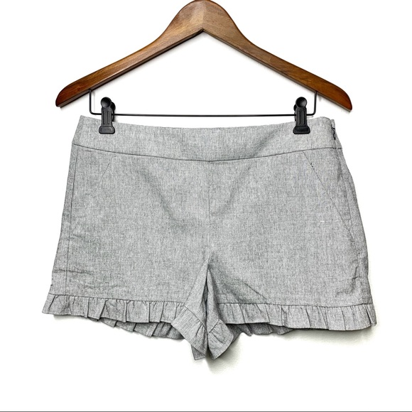 loft ruffle shorts